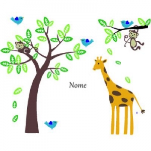 Árvore Girafa e Macaquinhos